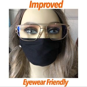 Black Homemade Cloth Face Mask